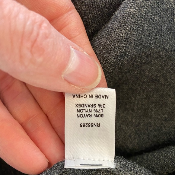 Express Womens Gray Knit Turtleneck Fitted Dress with Short Sleeves / Size XS - Picture 7 of 8